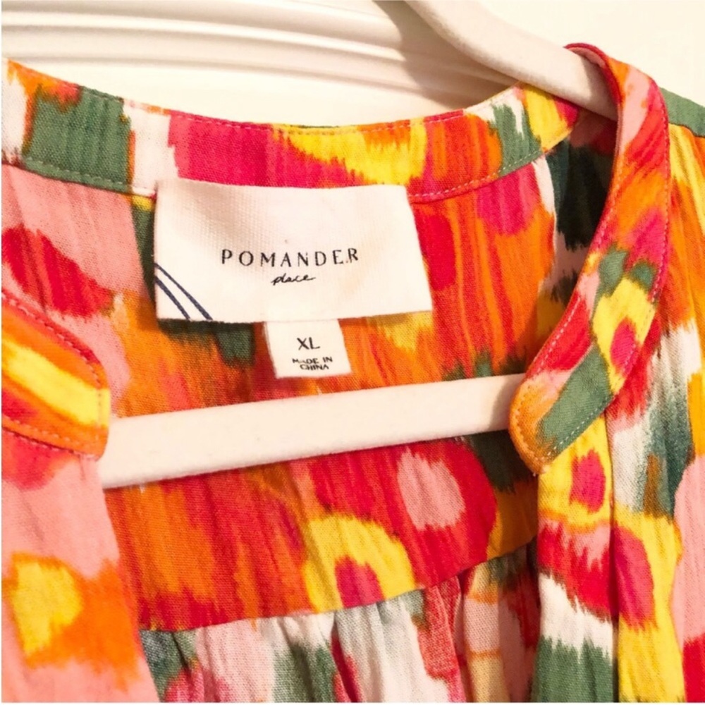 Tuckernuck x Pomander Place Magnolia Watercolor Sleeveless Kenzo Mini Dress - Picture 5 of 6